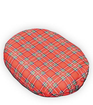 Image COUSSIN DE SIÈGE EN MOUSSE 16'' TISSU ÉCOSSAIS